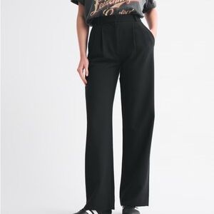 Abercrombie & Fitch Black Wide Leg Pants
